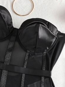 SHEIN 6-Piece Metal Circle Design Sexy Bra Sets