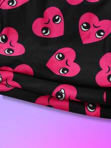 Notgurli 3pcs/Pack Men's Funny Heart Print Comfortable Boxer Briefs, Valentine's Day Gift - Black - View 3