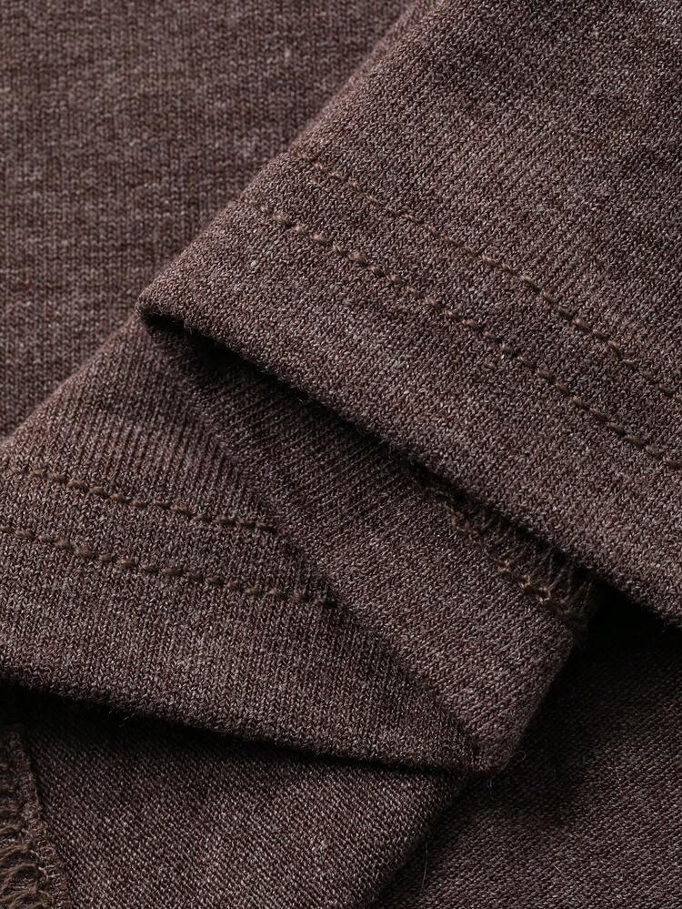 Women's Loose Casual Solid Color Long Sleeve T-Shirt, Versatile For Winter And Summer