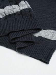RONVEXI Men's Casual Warm Long Sleeve Turtleneck Pullover Sweater - Multicolor - View 9