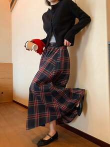 DAZY Gonna ampia a-line da donna, casual, alla moda, adatta per inverno, primavera, estate