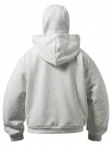 Manfinity EMRG Áo hoodie phong cách đường phố dành cho nam, phong cách INS phổ biến. Lựa chọn quà tặng tuyệt vời cho bạn trai - Xám - Xem 2