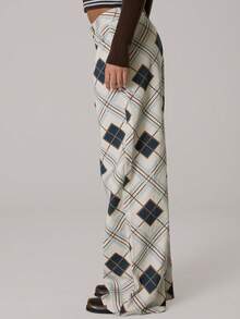 MUSERA High Waist Print Denim Jeans Casual Cute Winter Cosy Coco Cloud - Multicolor - View 4