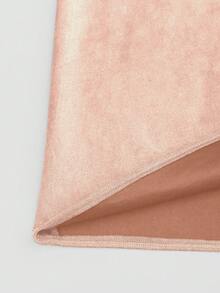 GlowEve Váy thiết kế thắt eo thanh lịch cỡ tiêu chuẩn cho nữ, mùa thu/đông - Hồng - Xem 5