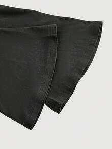 SHEIN MOD Bộ 3 áo thun nữ tay dài cổ vuông nhún bèo, kiểu dáng thường ngày, ấm áp, thích hợp mặc mùa thu, đi chơi, dự tiệc, đón năm mới. - Màu Đỏ Sâu - Xem 7