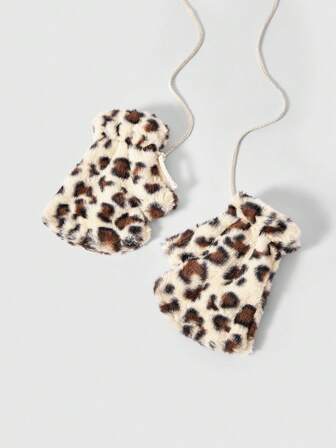 Goth 1 Coppia di Guanti senza dita neri in stile Y2K retrò con stampa zebrata pelosa, accessorio di moda minimalista adatto per uso quotidiano, feste, raduni, autunno/inverno, unisex