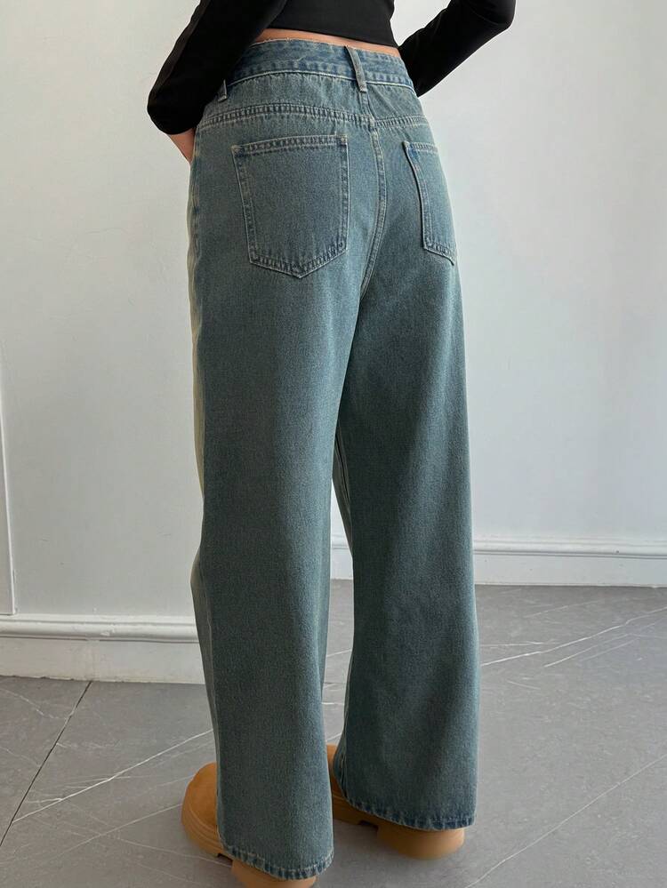 Women's Loose Casual Retro Versatile Christmas Denim Jeans, Suitable For Autumn, Winter, Summer