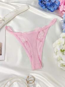 Contrast Lace G-String Lingerie