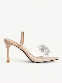 CUCCOO CHICEST 时尚休闲性感尖头女式高跟凉鞋 - 杏色 - 查看 8