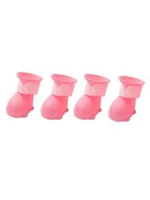 PETSIN 1 双宠物防滑雨鞋；防水耐磨户外狗雨鞋；宠物用品。 - 彩色 - 查看 14