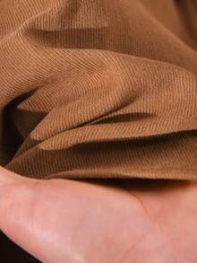 CosyJoli 大码女式衬衫，长袖上衣，咖啡色，秋冬女士服装 - 棕色 - 查看 6