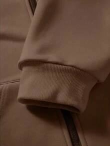 Manfinity EMRG Men's Street-Style Hoodie, Popular Gift Choice For Boyfriend - Khaki - View 4