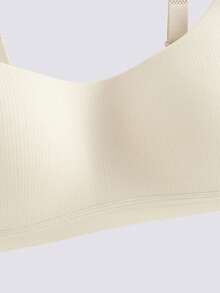 Loungeista 4件装女士舒适睡眠多色休闲条纹无钢圈软杯纯色内衣文胸 - 彩色 - 查看 3