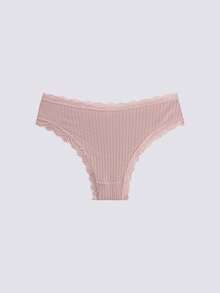 Loungeista 7pcs Comfortable Striped Cotton Bikini Panties Sexy Lingerie - Multicolor - View 14