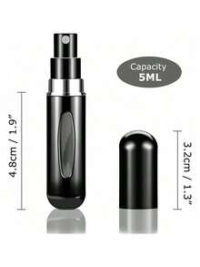 1/5/10 piezas, Atomizador de perfume recargable de 5ml, Botella de perfume portátil de viaje, Vaporizador de perfume, Vial de muestra de perfume mini - Multicolor - Ver 3