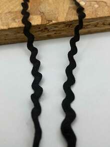 1条多色涤纶锯齿形丝带 DIY手工材料 礼品包装 蝴蝶结制作 婚礼 圣诞节 节日派对装饰材料