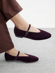 CUCCOO BIZCHIC Women's Casual Versatile Commute Simple Flats For Christmas - Coffee Brown - View 1