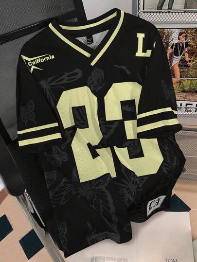 Manfinity Campus Court Men's Fashionable Printed T-Shirt