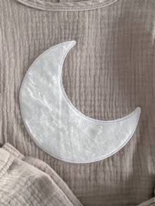 2pcs Baby Boy Soft Comfortable Fabric Cute Moon Embroidery Casual Long Sleeve Top And Pants Homewear Set Muslin Baby Clothes Toddler Two Piece Set Neutral Baby Clothes Unisex Baby Night Clothes - Grey - View 5