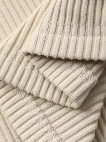 DAZY 时尚格纹撞色蝴蝶结吊带露肩修身优雅白色长袖上衣，适合春季、秋季、新年、圣诞节、婚礼等场合。 - 米色 - 查看 8