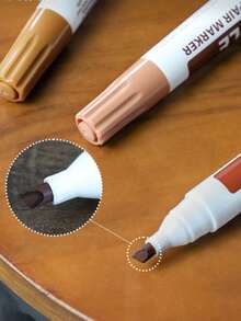 12 Piece Furniture Low Odor Repair Marker Pen Wood Cabinet Floor Touch Up Paint And Filler Stick Scratch Repair Set Touch Up Pen Composite Material Repair, Always Available At Home - one-size - View 8