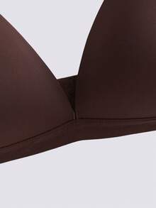 Loungeista 3件套V型女士舒适无钢圈软杯纯色文胸，内衣文胸 - 軍綠色 - 查看 8