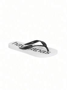 Havaianas Top Logomania 2 Unisex Flip Flops White And Black 4145741-3624 - White - View 1