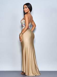 SOLERSUN 性感优雅简约春秋季女装连衣裙 秋季女装 冬季女装 返校节礼服 感恩节女装 开学季服装 教师装 秋季女装 秋季女装连衣裙 冬季女装连衣裙 - 卡其色 - 查看 2