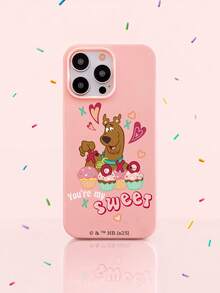 SCOOBY-DOO X SHEIN Scuby 手机壳，甜美可爱风格 | 粉色蛋糕和小狗图案保护套，兼容 和 Galaxy | 非常适合女孩和卡通爱好者 - 日常使用和送礼佳品。手机壳兼容 17 / Air / 17 Pro / 17 Pro Max，保护壳兼容 和 Galaxy。 - 粉色 - 查看 1