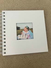 1pc, Scrapbook Photo Album With Black Inner Cowhide Paper Pages, 7x7 Inches, 20 Pages, DIY Notebook, Wedding Anniversary Memory, Travel, Guest, Christmas,Birthday, Valentine's Day Gift1pc, Scrapbook Photo Album Wi… - Multicolor - View 5