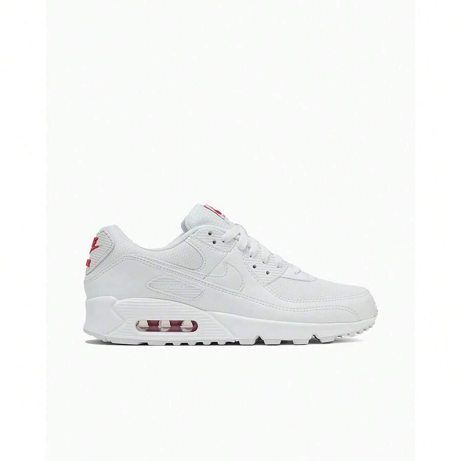 Nike Air Max 90 Men´S Sneakers White/Univ Red-College Grey-Vast Grey-Summit White - 白色/淺紅色/白色 - 查看 1