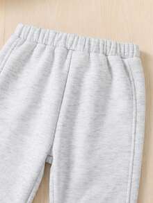 SHEIN Young Girl 2pcs Leopard Panel Contrast Sequin Colorblock Loose Fit Drop Shoulder Sweatshirt & Sweatpants Outfits ,For Christmas,Great For Casual & Daily Wear & School Daily In Autumn & Winter.Mom And Daughter Matching.