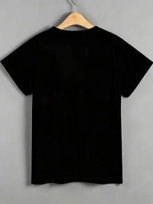 SHEIN Damen Lässig Blumen Muster Rundhals Kurzarm T-Shirt, Sommer - Verschiedenfarbig - Übersicht 2