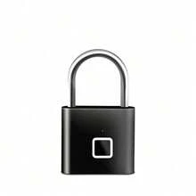 1PC Smart Fingerprint Padlock, USB Fast Charging, Long Battery Life, Can Record 20 Sets Of Fingerprints, Waterproof And Rust-Proof, Can Be Used In Various Scenarios Such As Gates, Schoolbags, Bicycles, Lockers, Etc. Stainless Steel Material, Thickened And Not Easy To Deform - Multicolor - View 14