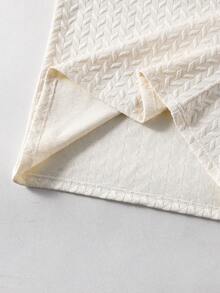 2pcs/Set Teenage Boys Casual Contrast Color Patchwork Textured Fabric Polo Shirt & Brown Shorts Set, Suitable For Daily Commute & Leisure Wear