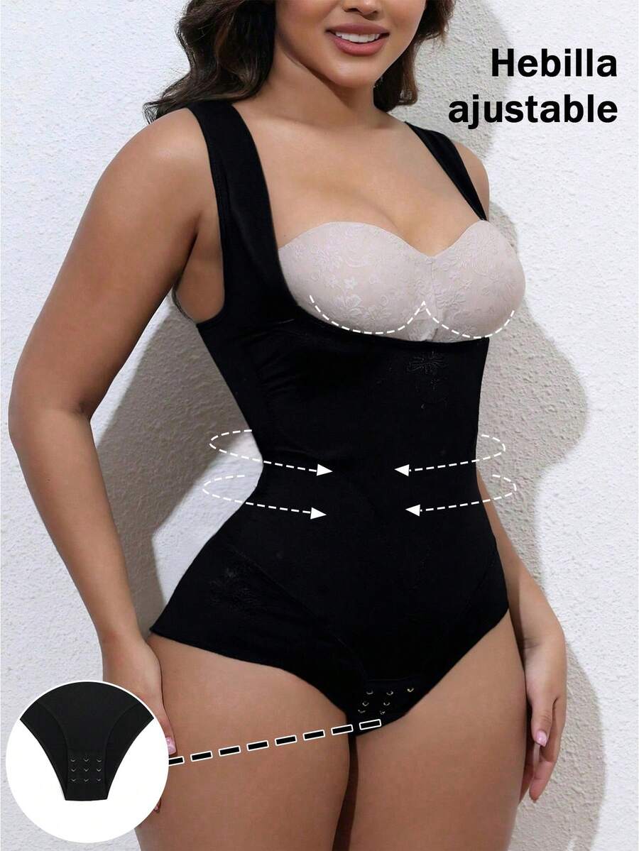 COTOLO Body moldeador de mujer negro con tirantes anchos - disfraz halloween mujer, corset mujer, faja de mujer, faja colombiana para mujer, Halloween Gifts, Halloween Essentials, faja posparto para mujer