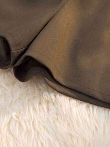 Franclia 女士时尚优雅纯色高腰A字短裤