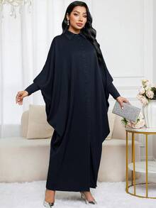 Al Najma Women's Turkish Maxi Dress & Arabic Traditional Abaya Kaftan Jalabiya Dress