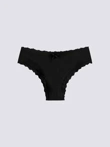 Loungeista 7pcs Comfortable Striped Cotton Bikini Panties Sexy Lingerie - Multicolor - View 11