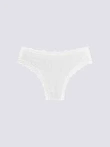 Loungeista 7pcs Comfortable Striped Cotton Bikini Panties Sexy Lingerie - Multicolor - View 5