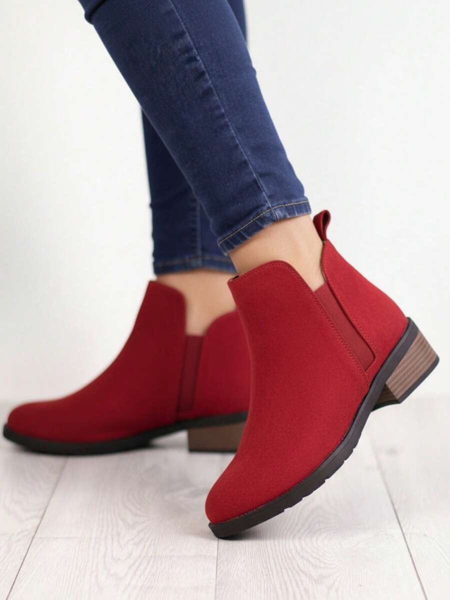 Women Ankle Boots & Booties - Red - View 1