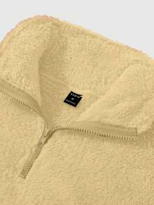 Claim Dot 男士黄色针织面料常规长度卫衣，袖长至手腕 - 黃色 - 查看 3