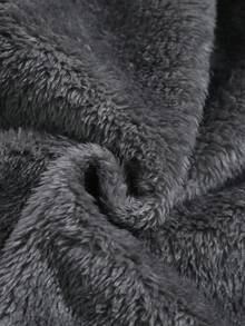SHEIN Jaket Anak Laki-Laki, Lapisan Termal yang Nyaman, Gaya Kasual Modis, Cocok untuk Bermain di Luar Ruangan - Grey - View 5