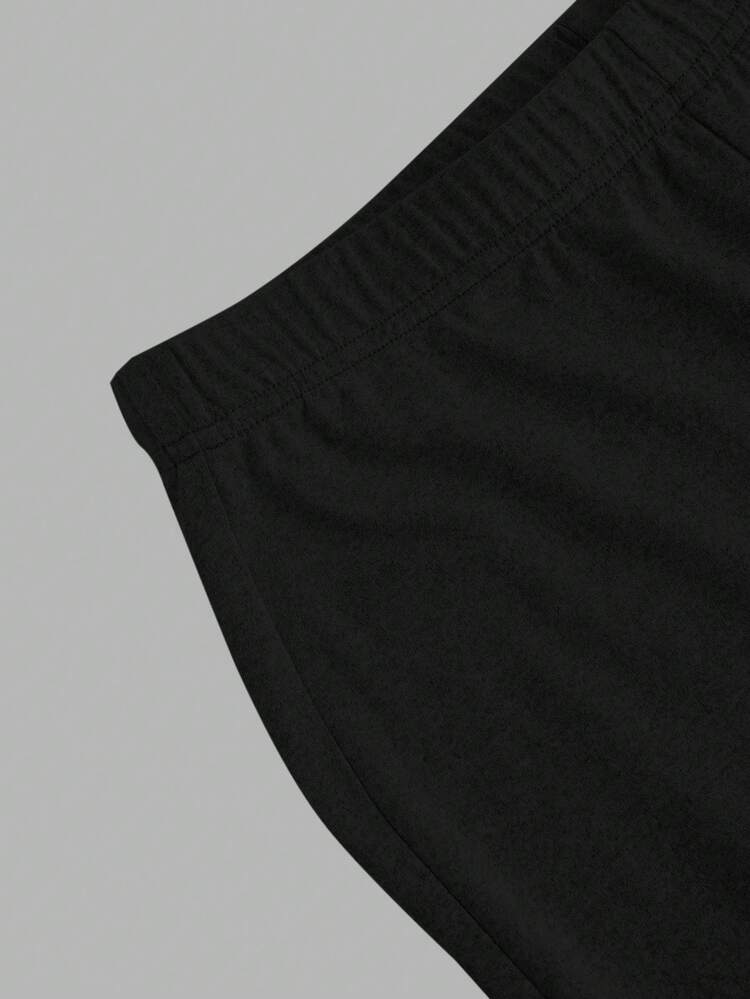 SHEIN EZwear 3件套女士高腰紧身喇叭裤套装，秋冬季 - 彩色 - 查看 3