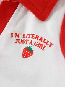 女婴夏季牛仔刺绣短裙及翻领上衣套装 - 彩色 - 查看 5