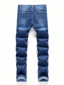 Tween Boy Pocket Distressed Casual Versatile Daily Wear Denim Jeans - Medium Wash - View 2