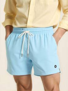 Horizaway Męskie szorty plażowe ze ściągaczem w pasie i kieszeniami - Wielokolorowe - Zobacz 8