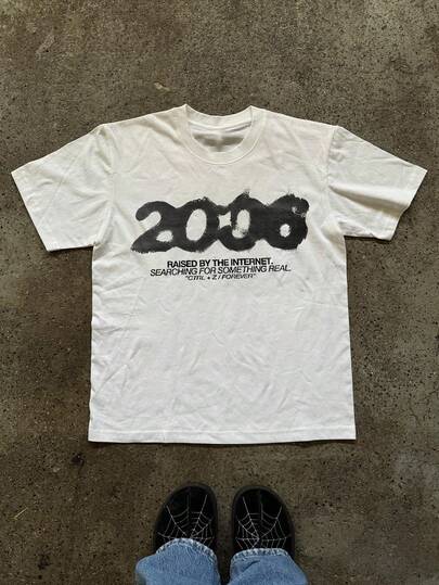 Glimmora Printed Loose Casual Short Sleeve Round Neck T-Shirt For Women, Summer