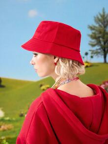 Teletubbies X ROMWE 女士渔夫帽 - 紅色 - 查看 7