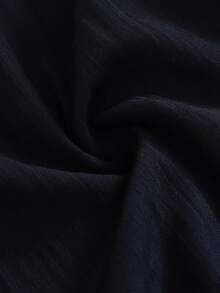 SHEIN Top de manga corta estilo medio oriental sencilla para niños, verano - Azul Marino - Ver 4